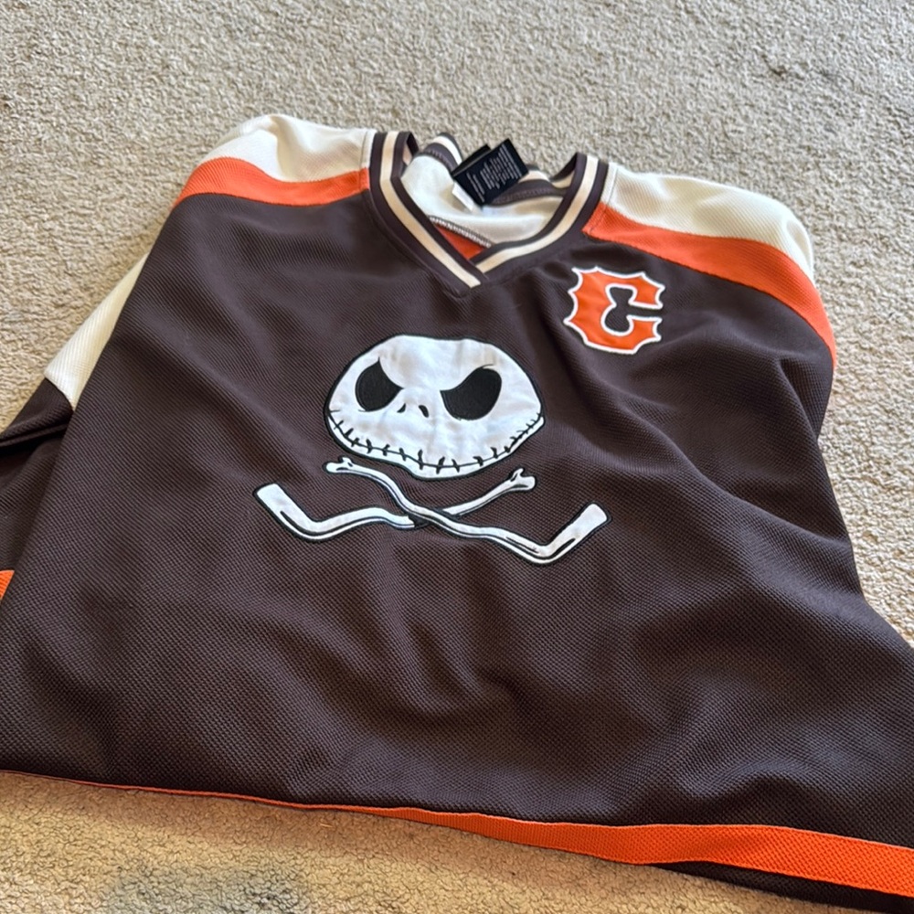 Disney Brown and Orange Jack Skellington Jersey